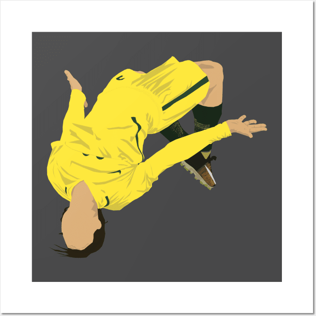 Sam Kerr Backflip Wall Art by Hevding